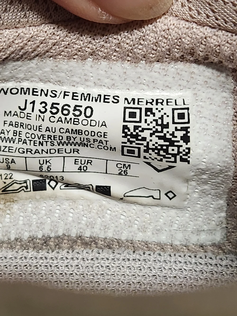 Merrell Bravada 2 Women's Trail Shoes Size 9 Beige Pink Knit Sneakers J135650